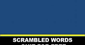 Solve the Jumble Word Puzzle | Unscramble the Word