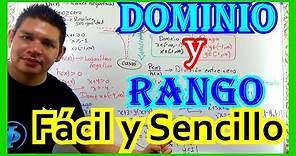 🟠CÓMO CALCULAR el DOMINIO y RANGO de una FUNCIÓN PASO a PASO, Todo LO QUE NECESITAS SABER🟠