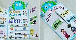 Earth Day Poster/Drawing Making Idea For School Competitions | Save Earth Activity | #CraftLas