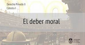 El deber moral. Prof. María Juliana Langoni