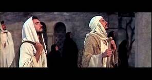 Jesus (Max Von Sydow) raises Lazarus from the dead