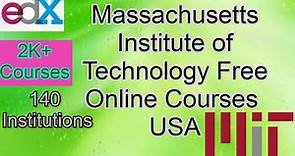 Massachusetts Institute of Technology Free Online Courses USA