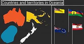 Countries and territories in Oceania