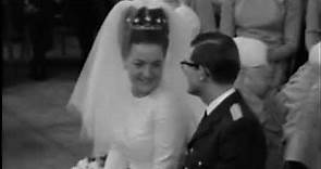 Wedding of Princess Margriet of the Netherlands and Pieter van Vollenhoven 10 January 1967.