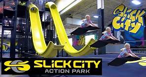 when she's at Slick City Action Park