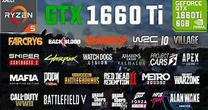 GTX 1660 Ti 6GB Test in 30 Games in 2021