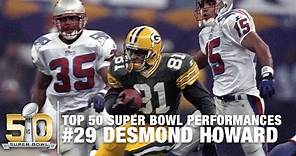 #29: Desmond Howard Super Bowl XXXI Highlights | Top 50 Super Bowl Performances | NFL