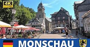 😍 MONSCHAU GERMANY Walking Tour through the OLD TOWN in 4k 30fps UHD - (Eifel National Park) 👏🏼