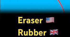 ✏️Eraser or Rubber? What is an Eraser? What’s a Rubber? 🇺🇸🇬🇧 #eraser #rubber #esl #english