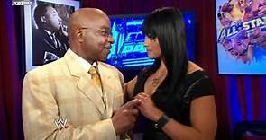 Friday Night SmackDown - Trish Stratus interrupts Teddy Long's massage by Aksana