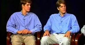 Winklevoss twins, Tyler & Cameron, co-creators of Facebook, interview from 1999