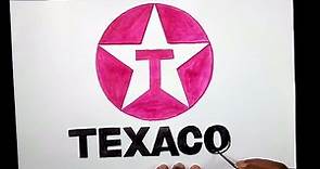 How to draw the Texaco logo