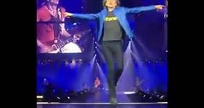 Mick Jagger dancing his best at age 74