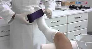 Plâtre synthétique Application sur le bas de la jambe avec plaque d'appui pour pied(FR)_BSNmedical
