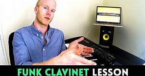 How to play in a FUNK CLAVINET STYLE (piano lesson with Julian Bradley)