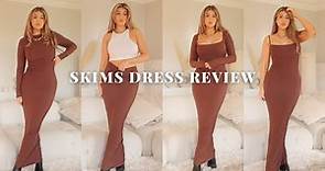 VIRAL SKIMS DRESS REVIEW AND TRY ON