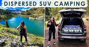 DISPERSED CAMPING in Colorado with our SUV | Alpine Lake Hike & Scenic Pass