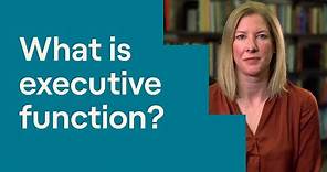 What Is Executive Function?