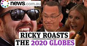 Ricky Gervais' best bits at the 2020 Golden Globes