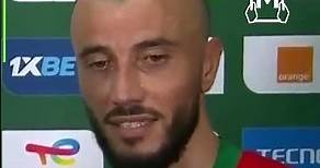 Romain Saiss, capitaine de l'équipe nationale marocaine, après la victoire contre la Tanzanie