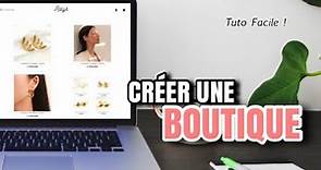 [4] Comment créer UNE BOUTIQUE DE VENTE EN LIGNE, un SITE WEB de vente pour sa marque ? Page Accueil