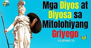 Mga Diyos at Diyosa sa Mitolohiyang Griyego - Araling Filipino 10 | Filipino Aralin Mitolohiya