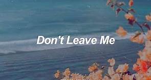 Don't Leave Me | BTS (防弾少年団) English Lyrics