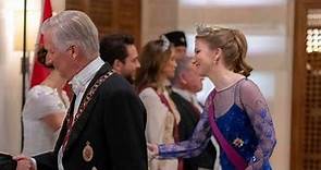 King Philippe & Crown Princess Elisabeth Of Belgium Attends Wedding Banquet in Jordan