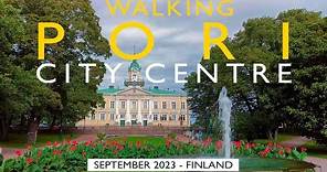 Pori City Centre Walk, September 2023, Finland [4K] #slowtv