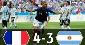 France 4-3 Argentina (World Cup 2018) All Goals & Highlights - English Commentary - HD 1080i