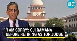 CJI NV Ramana apologises on his last day in Supreme Court. Here is why
