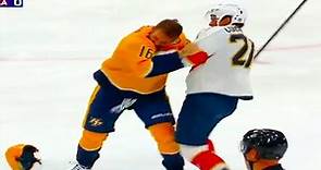Nick Cousins Jason Zucker Fight (FULL CLIP) Panthers vs Predators | NHL Highlights