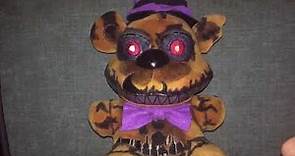 Five Nights At Freddy's 4 Nightmare Fredbear Custom Plush Review