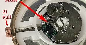 How to Remove Crown & Stem from Quartz Movement Watch