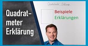 Quadratmeter Erklärung mit Beispiel