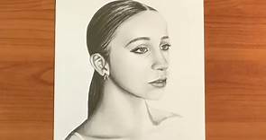 Time lapse drawing of dancer, Tate McRae