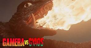 Gamera vs. Gyaos Clip - Turtle Power! HD