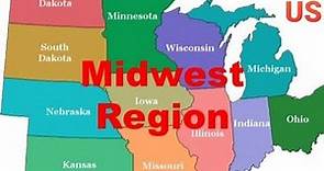 Midwest region States and Capitals of United States