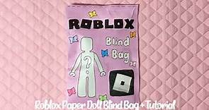 🖤paper diy🖤 ROBLOX paper doll blind bag | tutorial | ASMR | applefrog