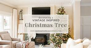 How To Decorate A Vintage Inspired Nostalgic Christmas Tree