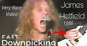 James Hetfield 1986 Downpicking Skills 🤯| Metallica Master of Puppets Live | Fastest Guitarist Ever