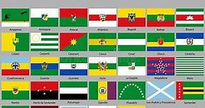 Banderas de los 32 Departamentos de Colombia
