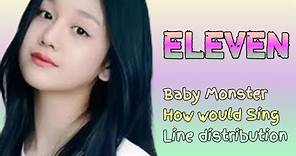 How would Baby Monster Sing "ELEVEN" by IVE Line distribution