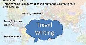 Lesson: Introduction to Travel Writing
