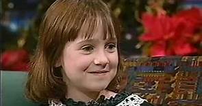 Mara Wilson 1994 "Tonight Show" interview