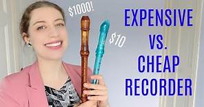 $10 vs. $1000 recorder! | Team Recorder