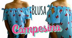 TUTORIAL: Cómo hacer una BLUSA SIN HOMBROS | Blusa Campesina | Confección | DIY Peasant Blouse