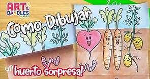Como dibujar vegetales paso a paso
