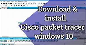 how to install cisco packet tracer in windows 10