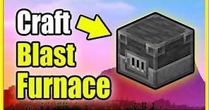 How to Make a Blast Furnace in Minecraft Survival (Recipe Tutorial)